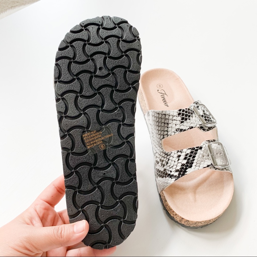 Forever Snake Print Sandals - Picture 6 of 7